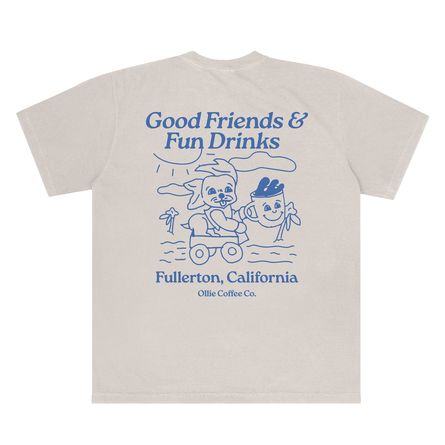 Good Friends & Fun Drinks Tee (Ivory)